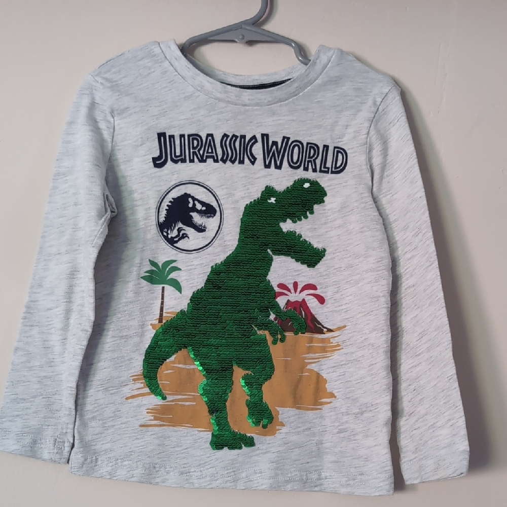 Toddler Jurassic World Sequin Flip Shirt Size 4